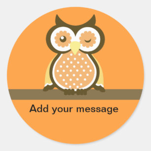 Stickers Merci de hibou