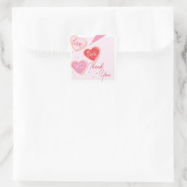 Stickers Merci de Saint Valentin