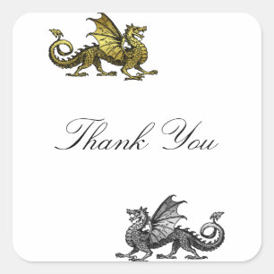 Stickers Merci en argent or