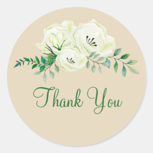 Stickers Merci floral d'affaires