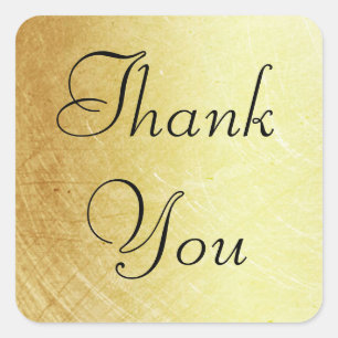 Stickers "Merci" Gold et Black Classic
