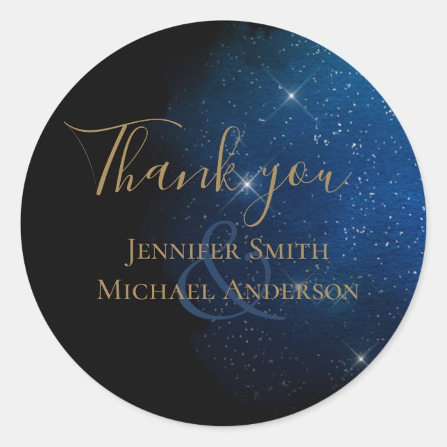 Stickers Merci LeahG Starry Night Galaxy (Devant)