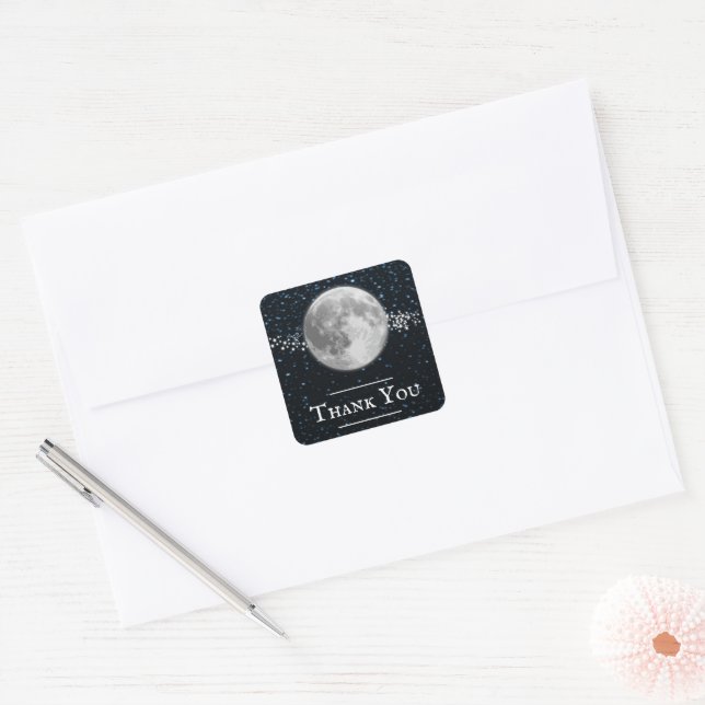 Stickers Merci lunaire (Enveloppe)