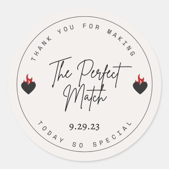 Stickers Merci mariage (Devant)