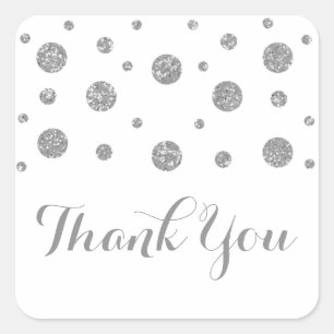 Stickers Merci Mariage Confetti Parties scintillan