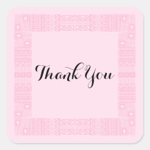Stickers Merci Mariage de design ethnique 2