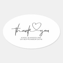 Stickers Merci noir et blanc
