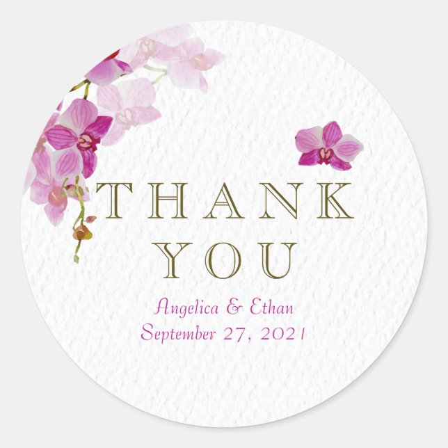 Stickers Merci Orchid Paradise (Devant)