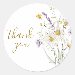 Stickers Merci pour les Fleurs sauvages actuels