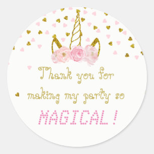 Stickers Merci Unicorne