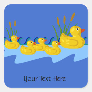 Stickers Mère personnalisées Canard et Canards