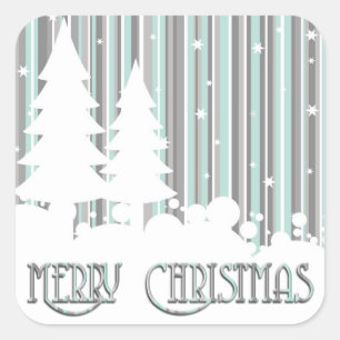 Stickers - Minze & Gray - Sterne & Schnee