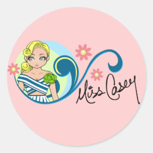 Stickers "Miss Casey"
