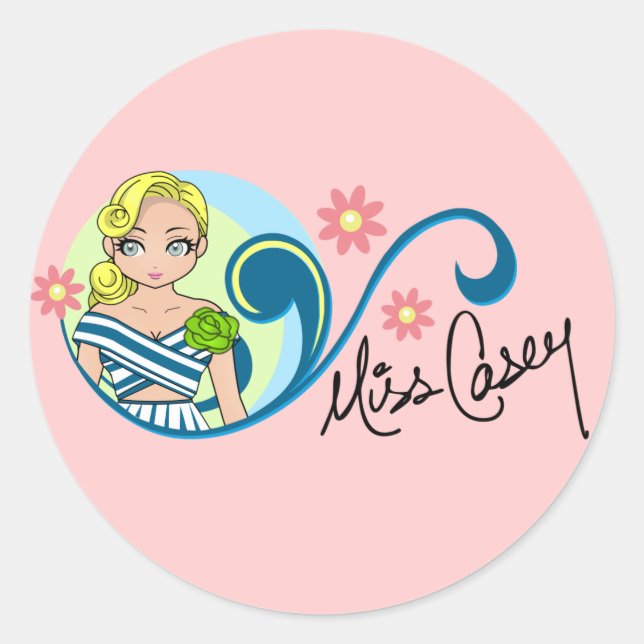 Stickers "Miss Casey" (Devant)