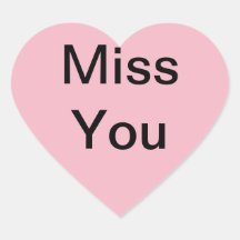 Stickers "Miss You" à utiliser sur les cartes ou