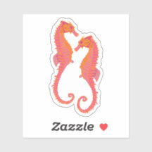 Stickers mit Stammesmarkierungen Seepferdchen