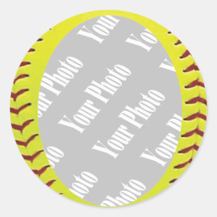 Stickers Modèle photo de softball à vitesse rapi