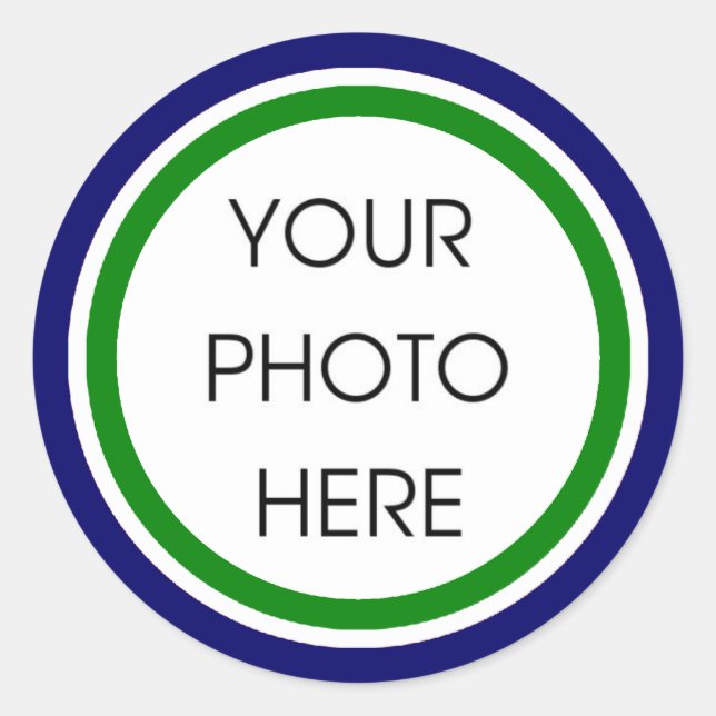 Stickers Modèle vert et bleu (Devant)