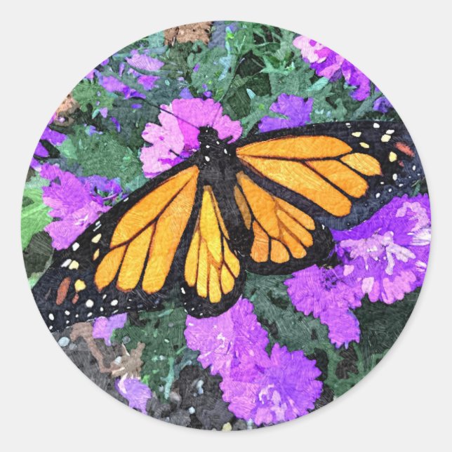 Stickers Monarch & Asters (Vorderseite)