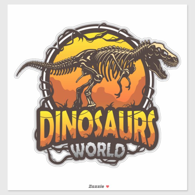 Stickers Mondiaux Dinosaures (Feuille)