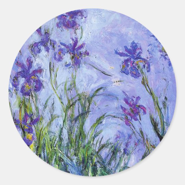 Stickers Monet Lilac Irises (Devant)