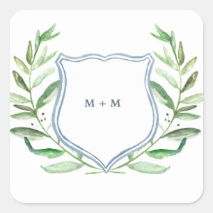 Stickers Monogramme de jardin Boho