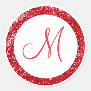 Stickers Monogramme Parties scintillant tendance :