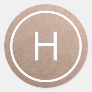 Stickers Monogramme Rond de Paix tendance