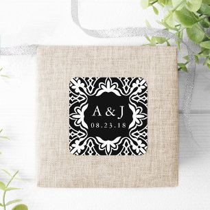 Stickers Monogrammes Mariages de Marrakech   Noir