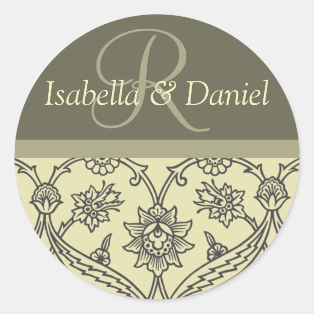 Stickers Monogrammes Personnalisés Pour Enveloppes (Devant)