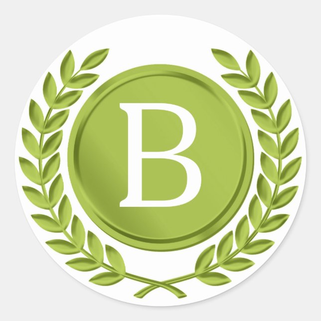 Stickers Monogrammes verts (Devant)