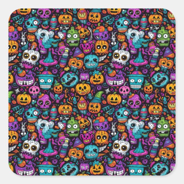 stickers monstres d'Halloween (Devant)