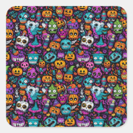stickers monstres d'Halloween