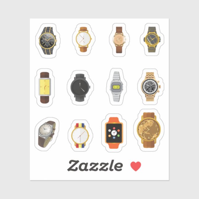 Stickers Montre Homme (Feuille)