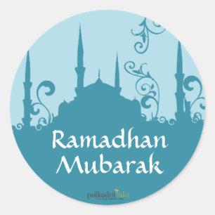 Stickers Mosquée Blue Swirl