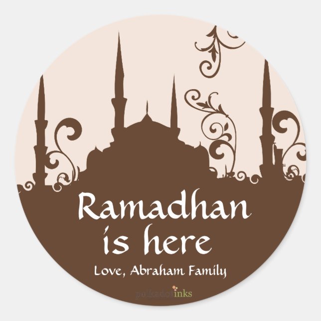 Stickers Mosquée Brun (Devant)
