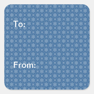 Stickers Motif Blue Snowflake