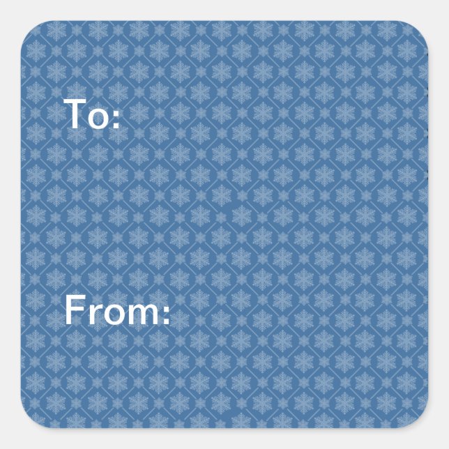 Stickers Motif Blue Snowflake (Devant)