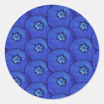 Stickers Motif Blueberry