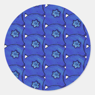 Stickers Motif Blueberry