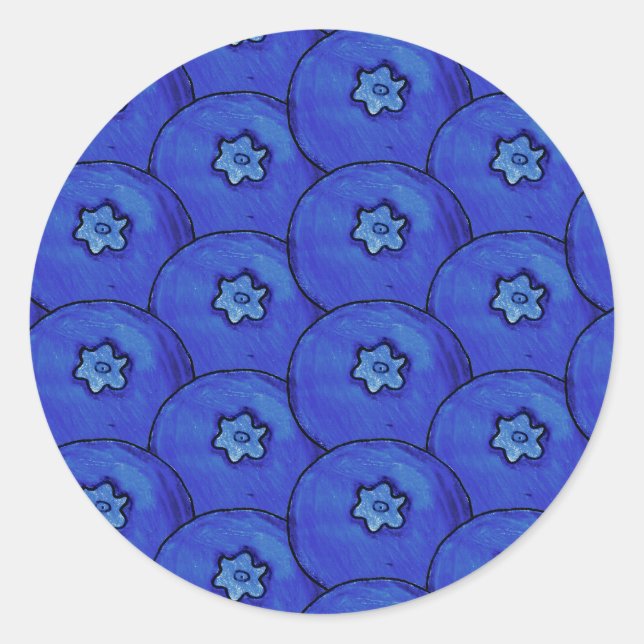 Stickers Motif Blueberry (Devant)