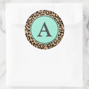 Stickers Motif Monogram Leopard
