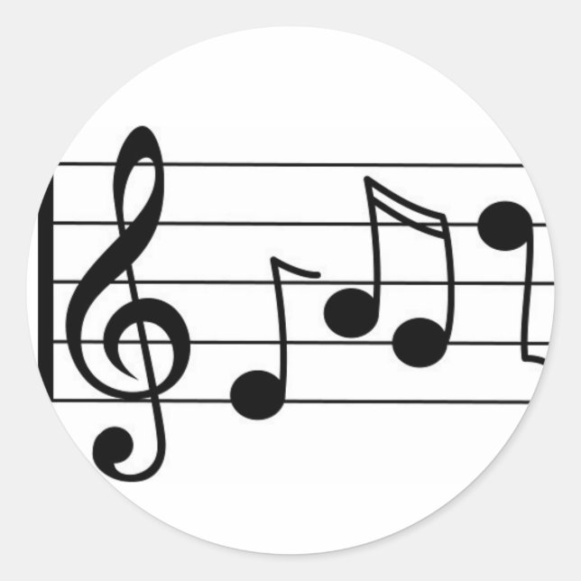 Stickers Music Note (Devant)