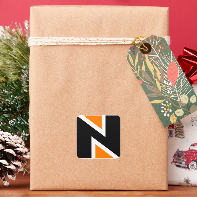 Stickers N Lettre Orange Et Noire (Créateur téléchargé)