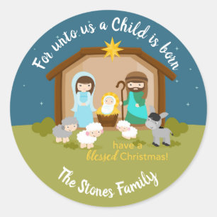 Stickers Nativité (Famille Sainte de Noël)