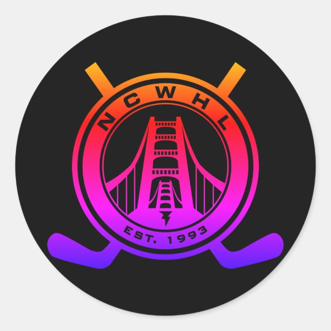 Stickers NCWHL colorés (Devant)