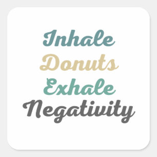 Stickers Négativité Exhale Donuts