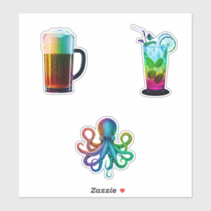 Stickers Neon Rainbow Aufkleber