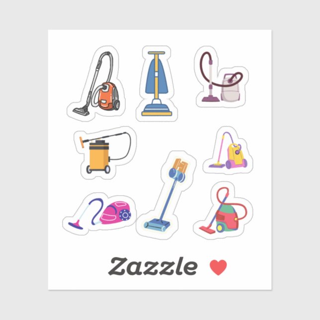 Stickers Nettoyeur de vide (Feuille)