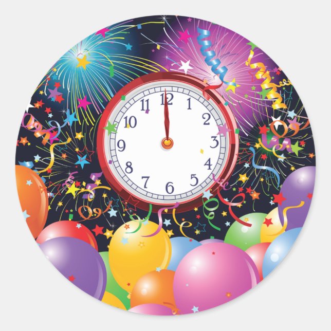 Stickers New Years Party (Devant)